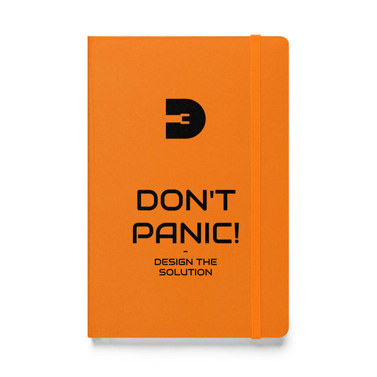 Don't Panic - Orange (Hardcover bound notebook)
