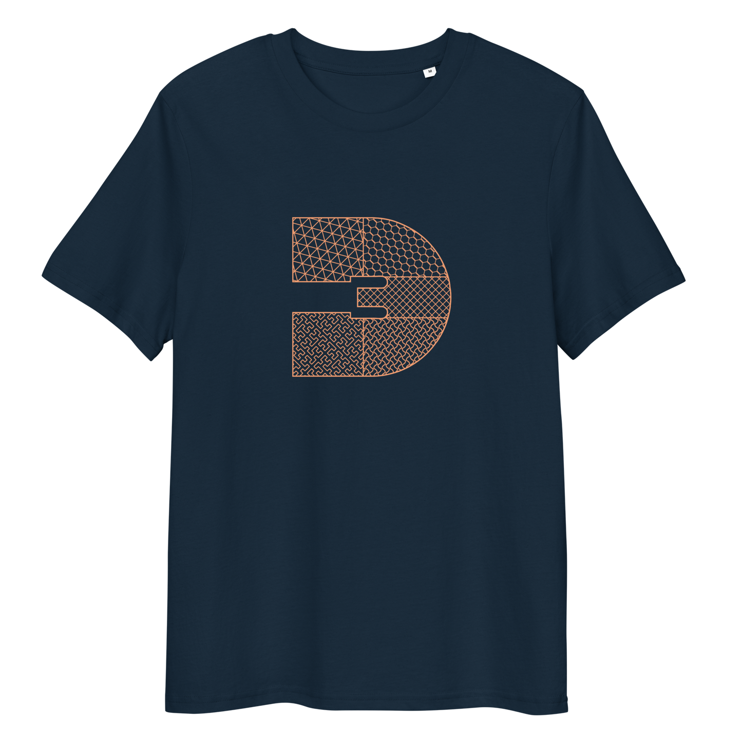 Infilled 3D Rev Logo (Organic cotton t-shirt)