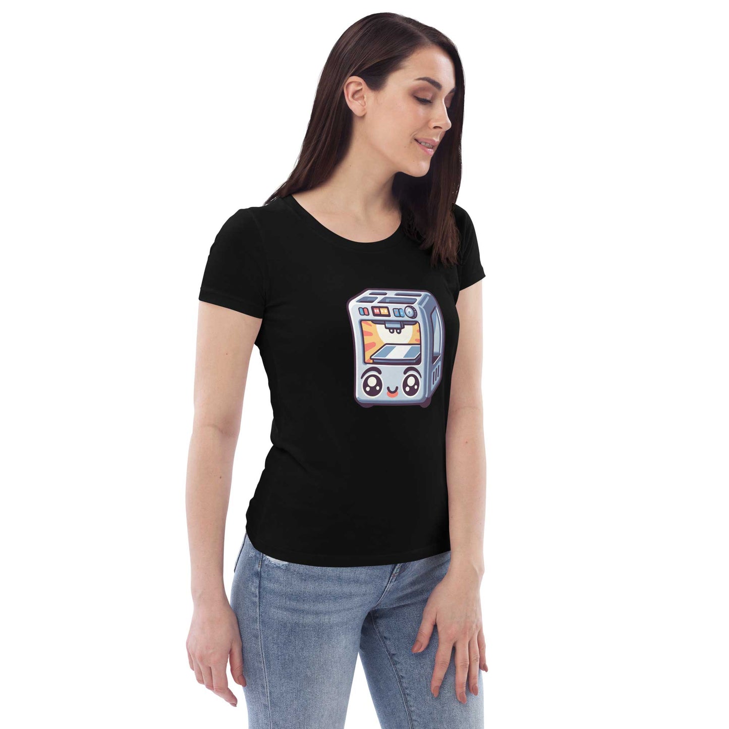 Cute Printer (Women's fitted eco tee)
