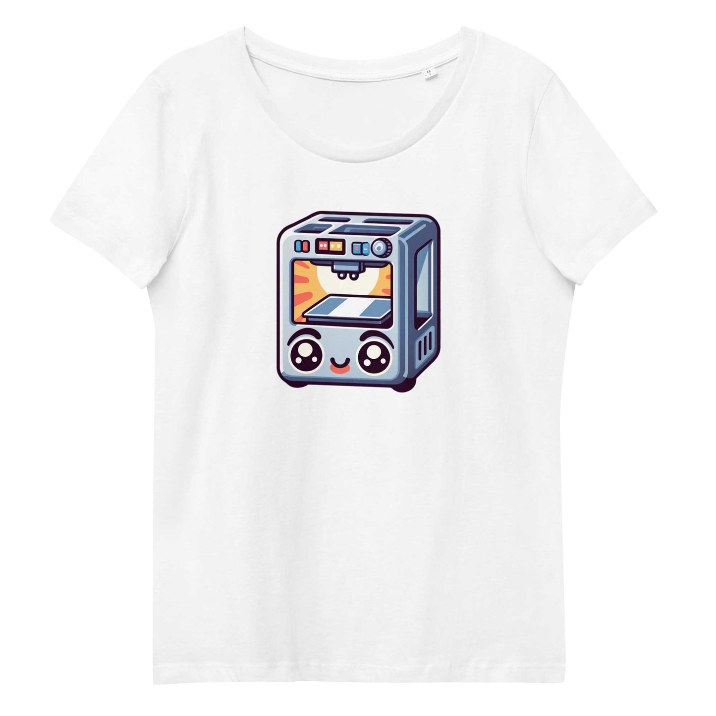 Cute Printer (Women's fitted eco tee)