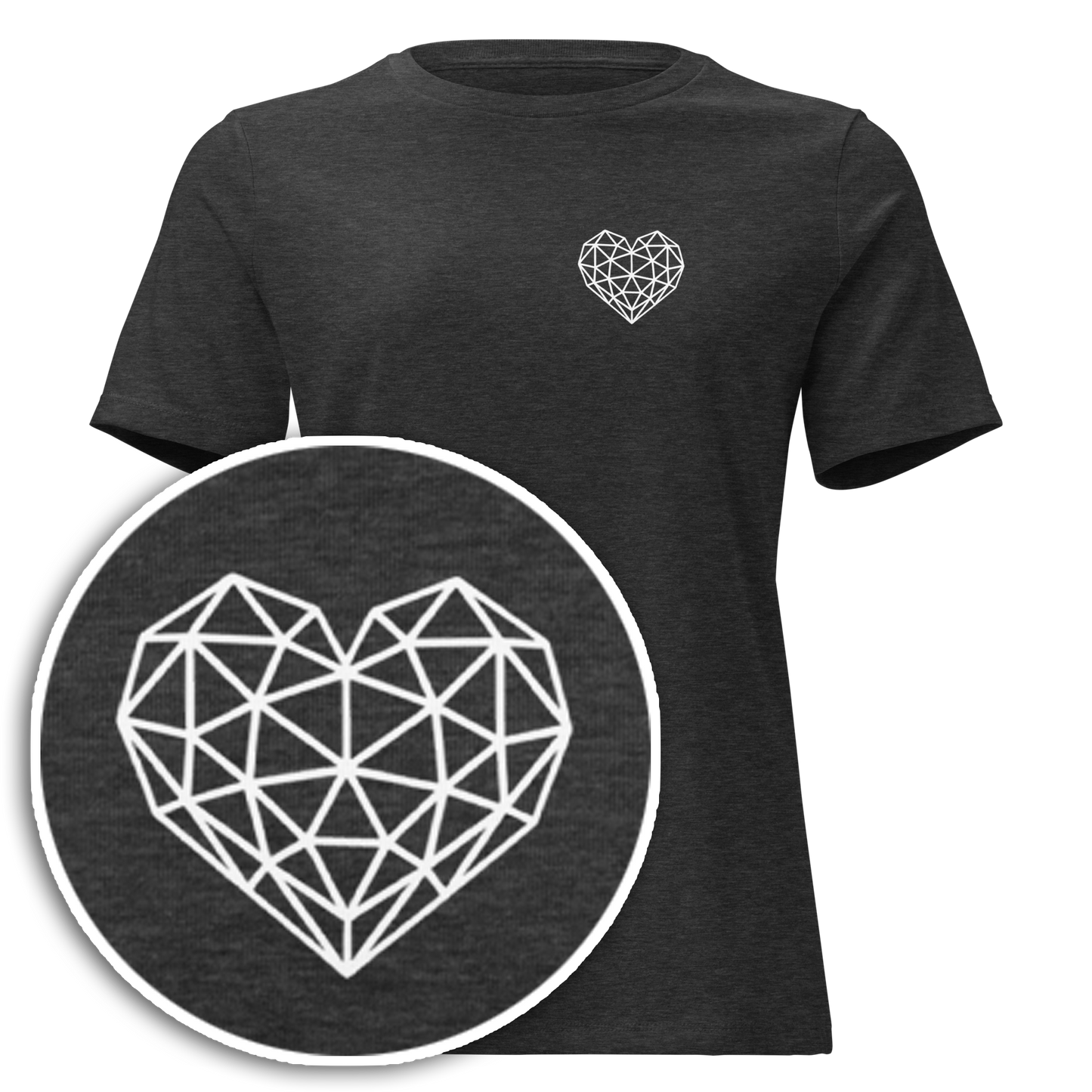 Geometric Love Heart [Lite] (Women's Relaxed T-Shirt)