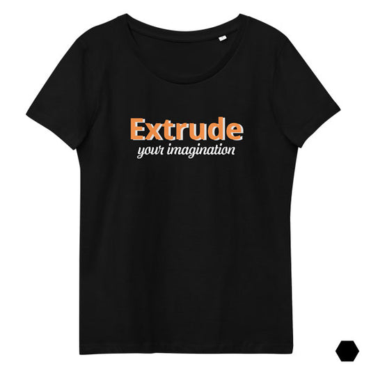 Extrude your imagination (Women's fitted eco tee)