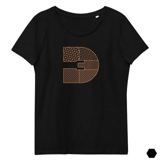 Infilled 3D Rev Logo (Women's fitted eco tee)