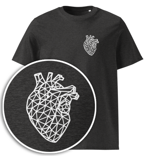 Wireframe Heart [Lite] (Unisex organic cotton t-shirt)